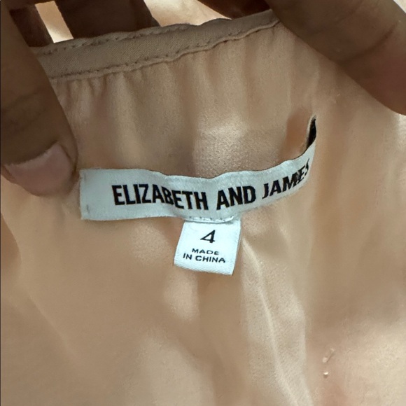 ELIZABETH AND JAMES Jericho double strap champagne Backless Maxi Dress size 4 - Picture 4 of 7